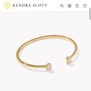 Kendra Scott Gold Bracelet with Pink Stones
